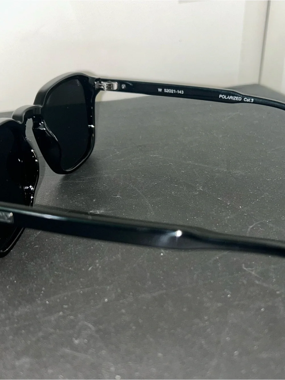 WMP Men's Black Square Sunglasses